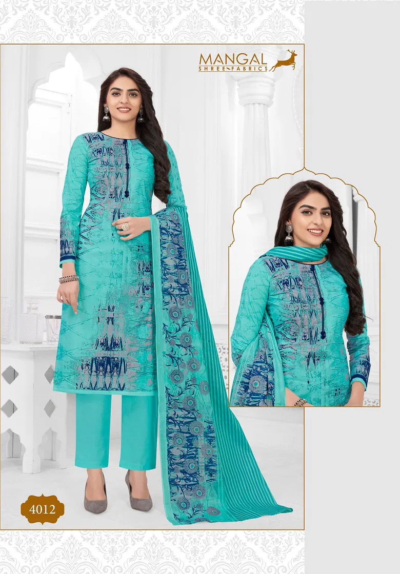 Mangal Shree Pashmina 4 Cotton Printed Casual Daily Wear Dress Material Collection